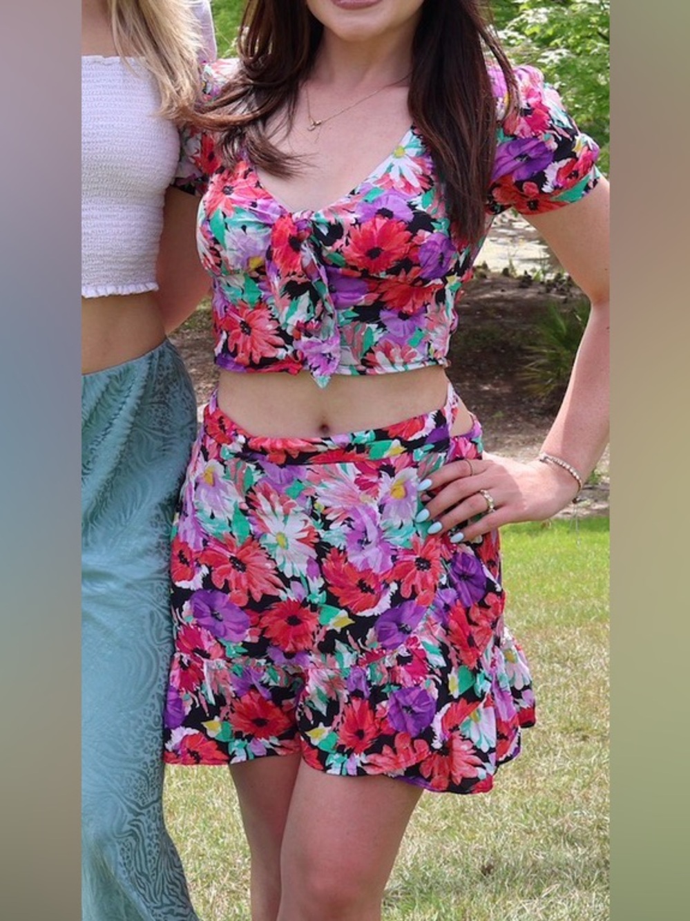 Privacy Please Floral Top (matching skirt available!)